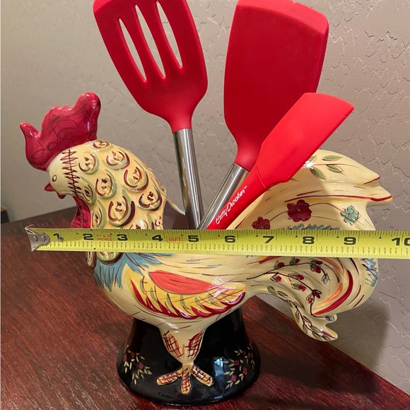 Rooster Utensil Holder Set - Picture 6 of 14